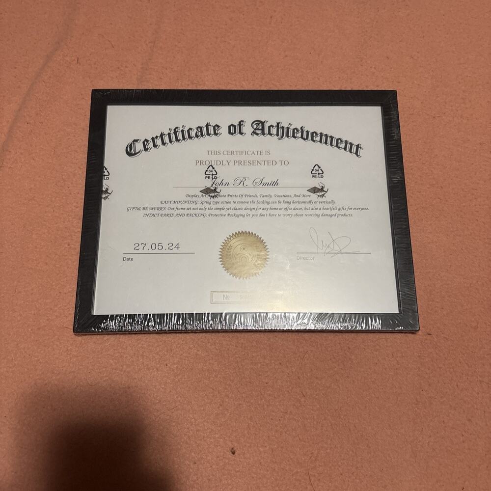Brand New 12 By 9 Inch Picture Frame With Stand